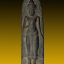 พระร่วงหลังรางปืนใหญ่ เนื้อดินดำ 7.5x2.1 cm ศรีสัชนาลัย สุโขทัย อายุนับพันปีมหัศจรรย์อลังการหายากยิ่งยวด