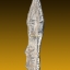 พระหูยานซุ้มเรือนแก้วบัว2 ชั้น เนื้อชิน 3.5x8 cm หายากยิ่งยวด