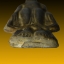พระร่วงเปิดโลก เนื้อชินเงิน ขนาด 8.1x1.7 cm สุโขทัย