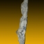พระหูยาน พิมพ์กลาง เนื้อชินเงิน 5.5x2.7 cm