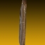 พระลีลาฝักดาบ เนื้อดินเผาเคลือบ 2x8.5 cm สุโขทัย เก่าเก็บจากกรุ