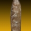 พระลีลาฝักดาบ เนื้อดินเผาเคลือบ 2x8.5 cm สุโขทัย เก่าเก็บจากกรุ
