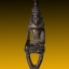 พระยอดธง เนื้อชินเงินลงรักปิดทอง 7 cm