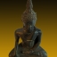 พระพุทธรูปบูชาสุโขทัย หน้าตักสี่นิ้ว เนื้อสำริด 17.5x11 cm งดงามอลังการศิลปะสุโขทัยแท้บริสุทธิ์