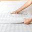 ชุดผ้าปูที่นอนโรงแรม (ริ้ว) Cotton100% 260Tc.